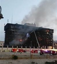 صورة مصر.. حريق هائل في مديرية أمن الإسماعيلية