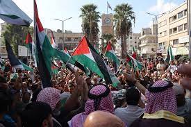 صورة مظاهرات في دمشق دعما لغزة