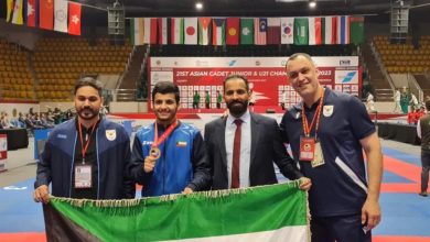 صورة منتخب الكويت للكاراتيه يحرز 5 ميداليات متنوعة في بطولة آسيا بكازخستان